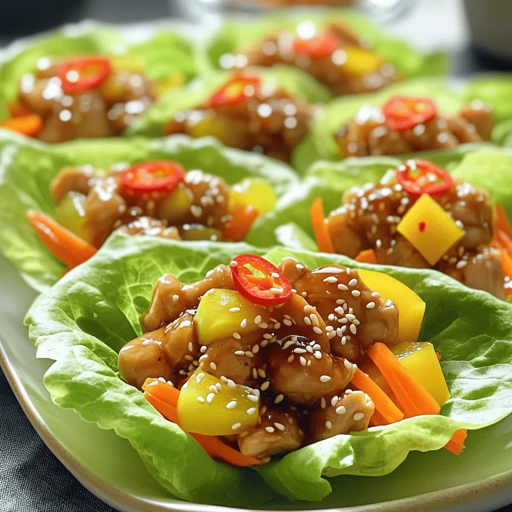 Teriyaki Chicken Lettuce Wraps Flavorful and Easy Meal