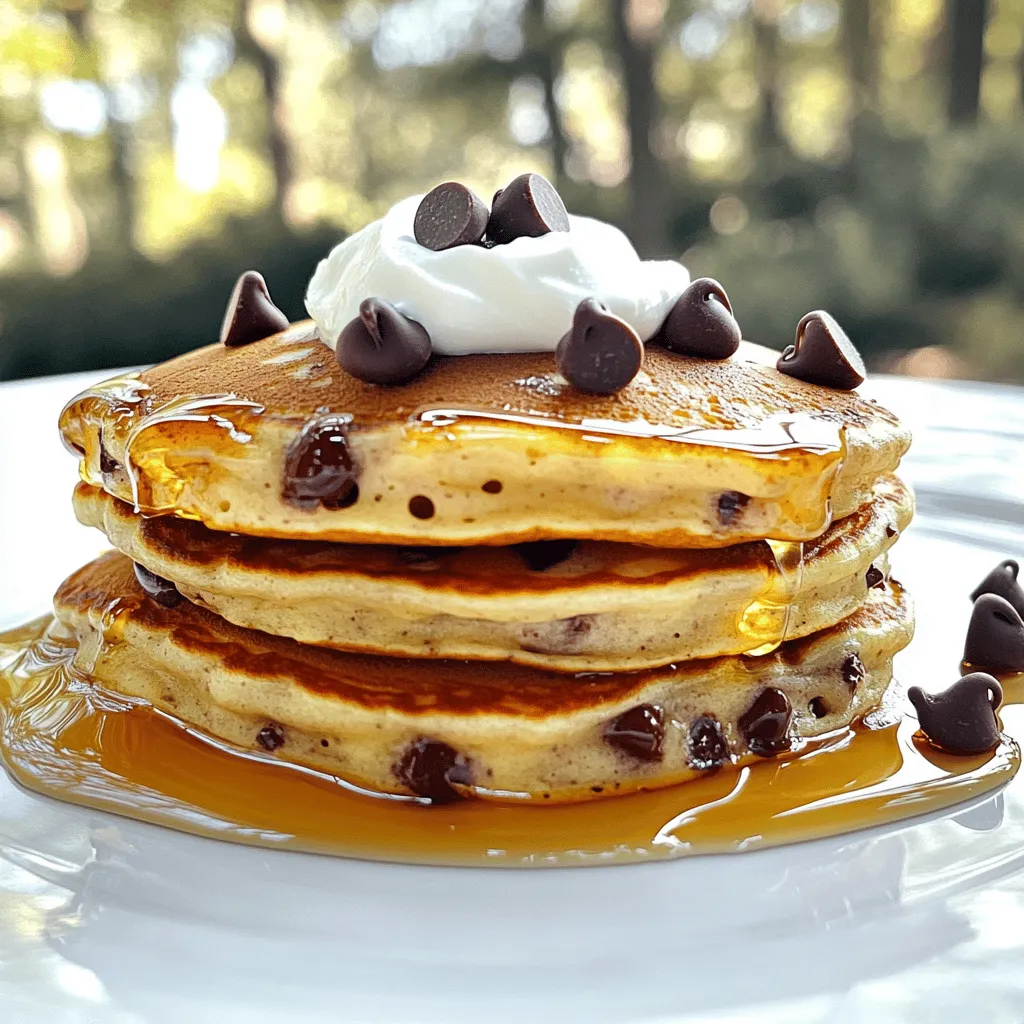 Greek Yogurt Chocolate Chip Pancakes Delightful Recipe