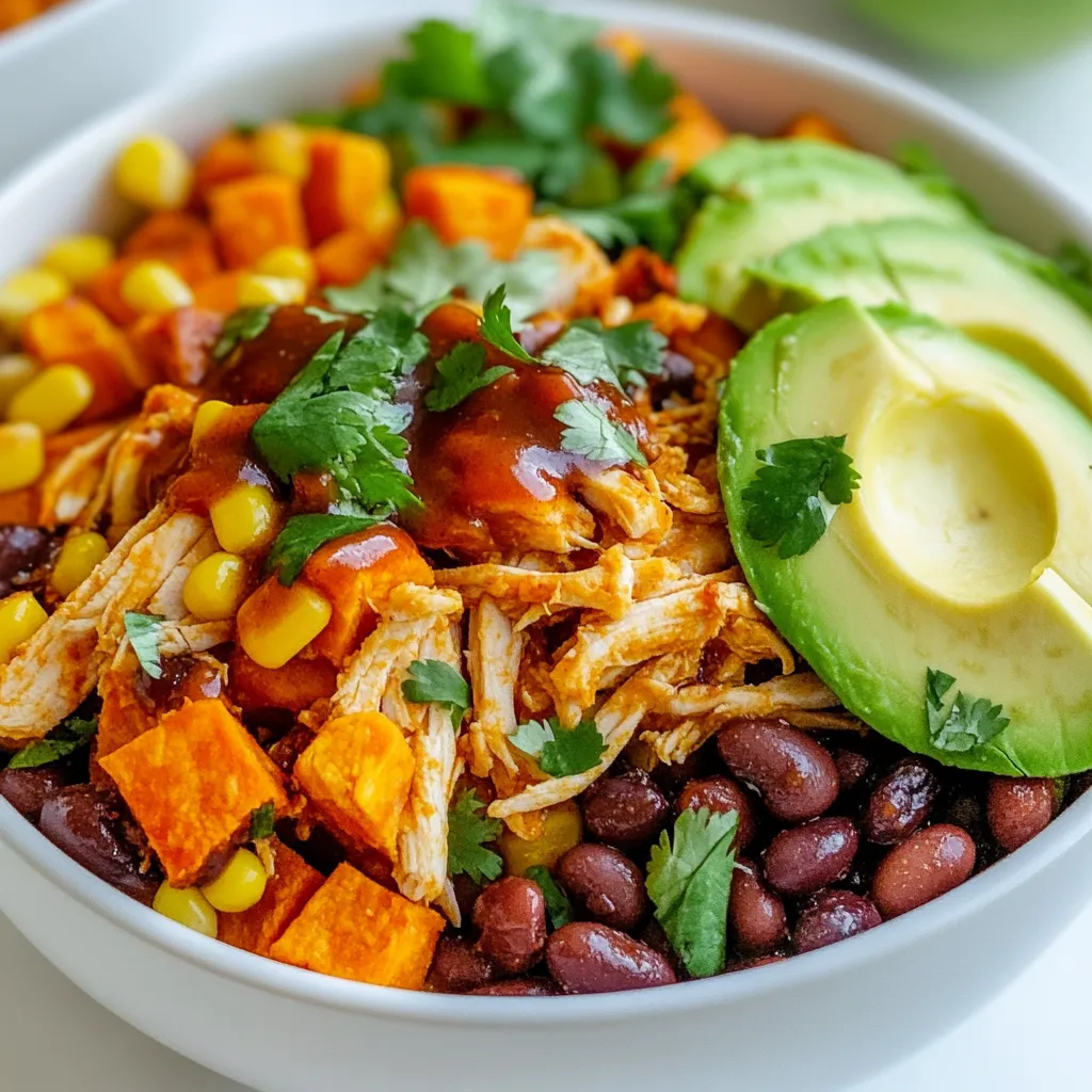 BBQ Chicken Sweet Potato Bowls Flavorful and Easy Recipe