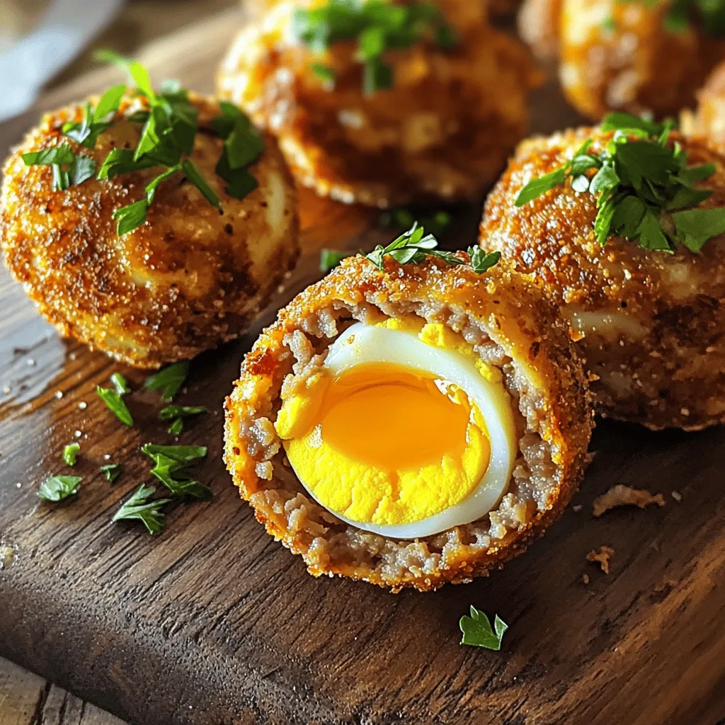 Scotch eggs have a rich history in British cuisine. They likely began in the 18th century. Many believe they originated from a dish called 