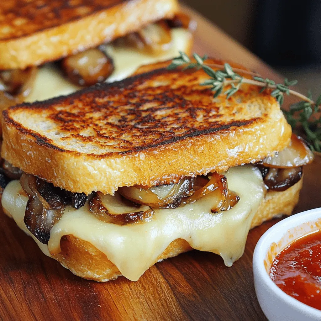 To make the best gourmet grilled cheese, you need a few key ingredients. Start with sourdough bread, which has a great texture and flavor. You will need four slices. This bread crisps up well on the outside while staying soft inside.