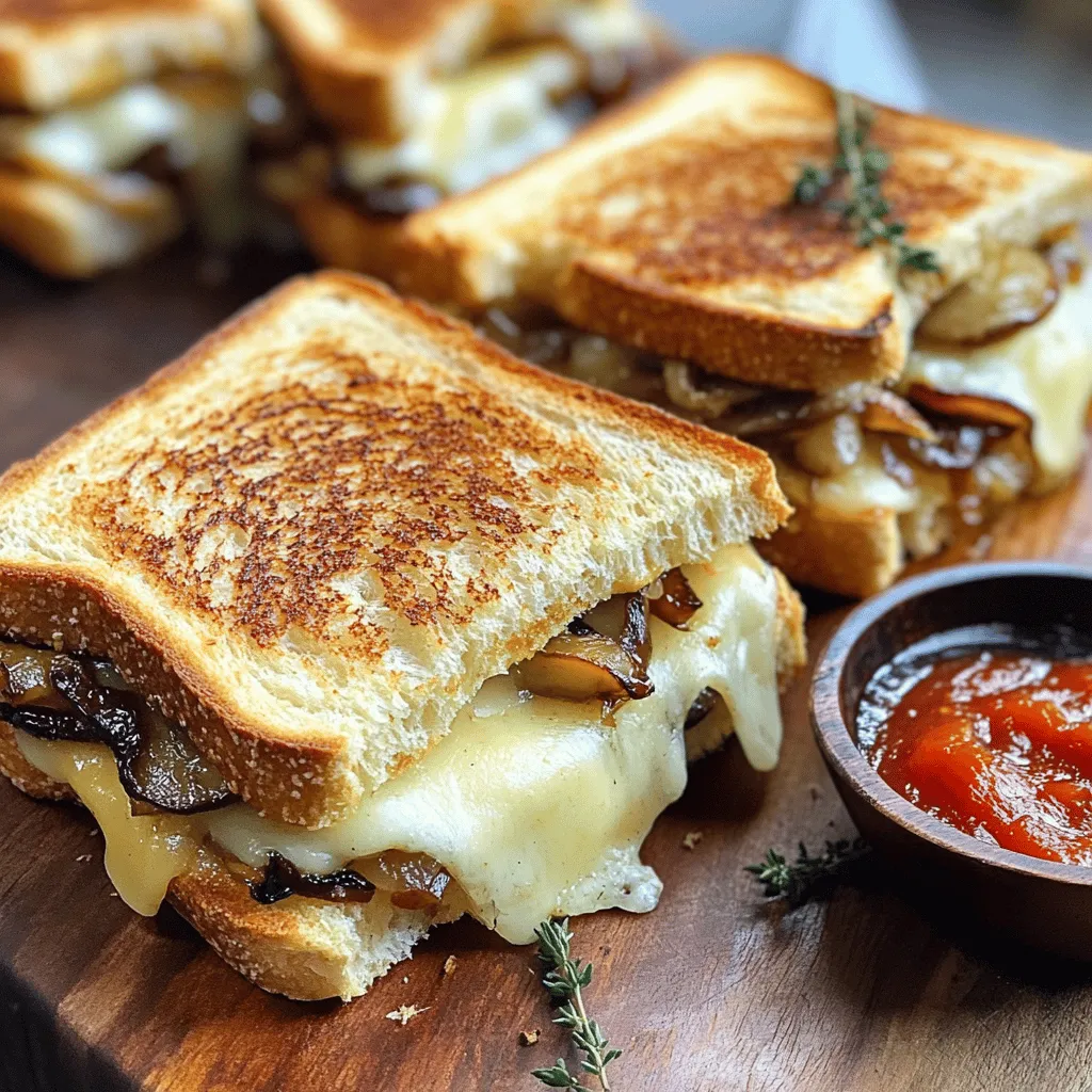 Gourmet Grilled Cheese with Gouda and Roasted Mushrooms