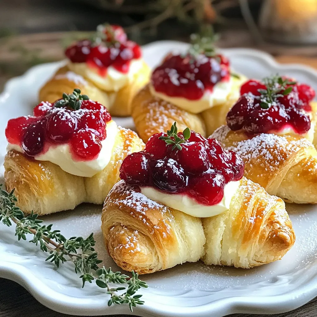 Cranberry Cream Cheese Crescent Bites Tasty Holiday Appetizer
