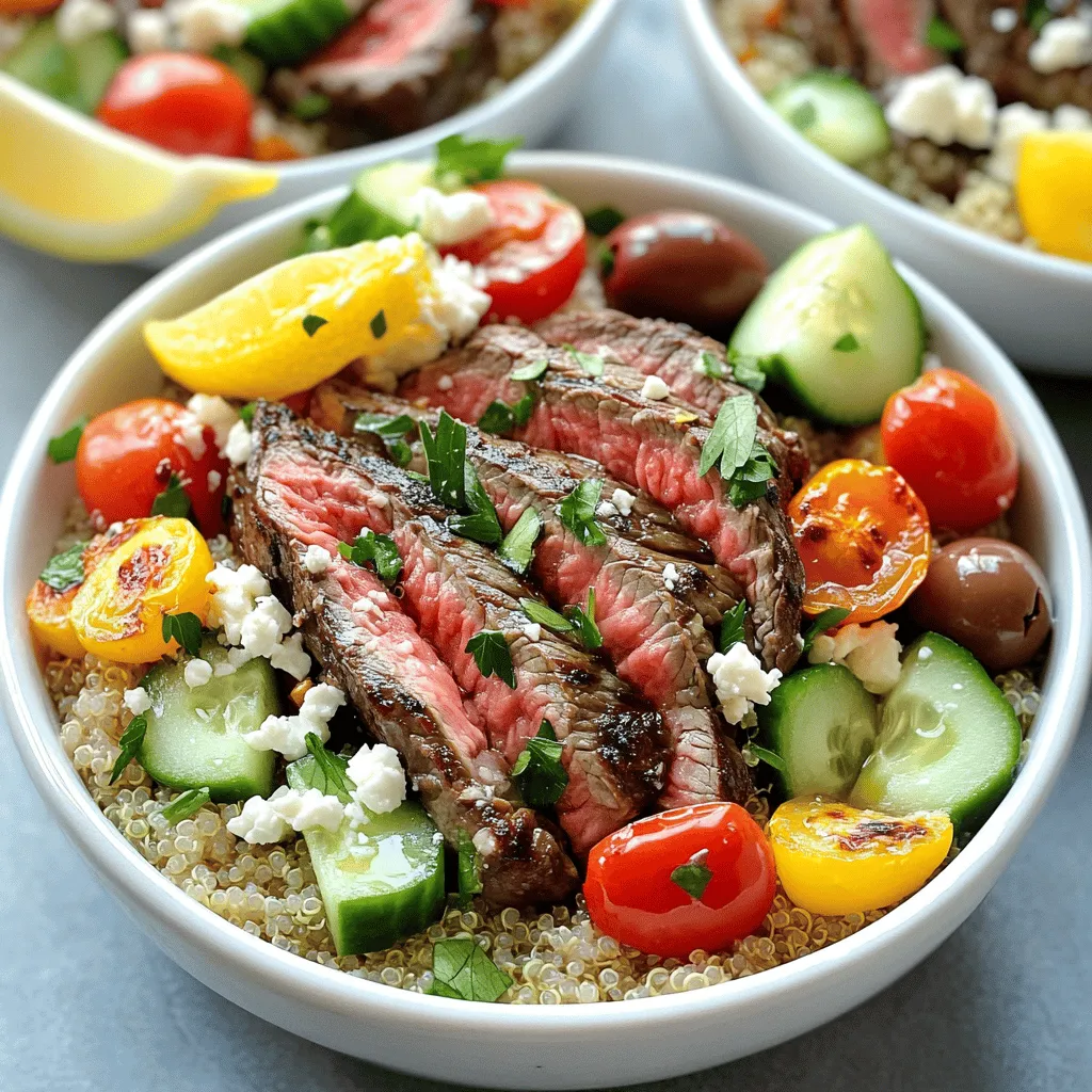 Mediterranean Steak Bowls Flavorful and Fresh Meal