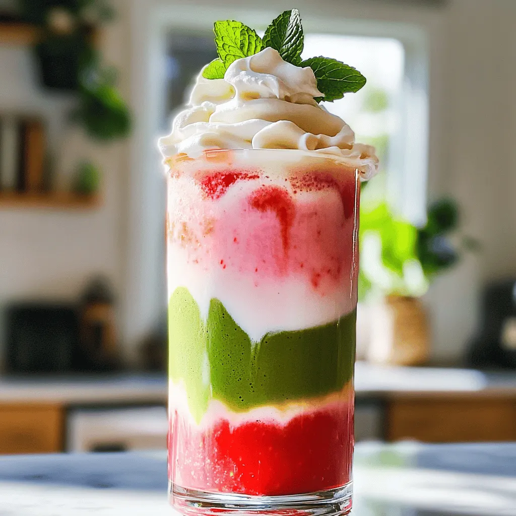Strawberry Matcha Latte Refreshing and Flavorful Drink
