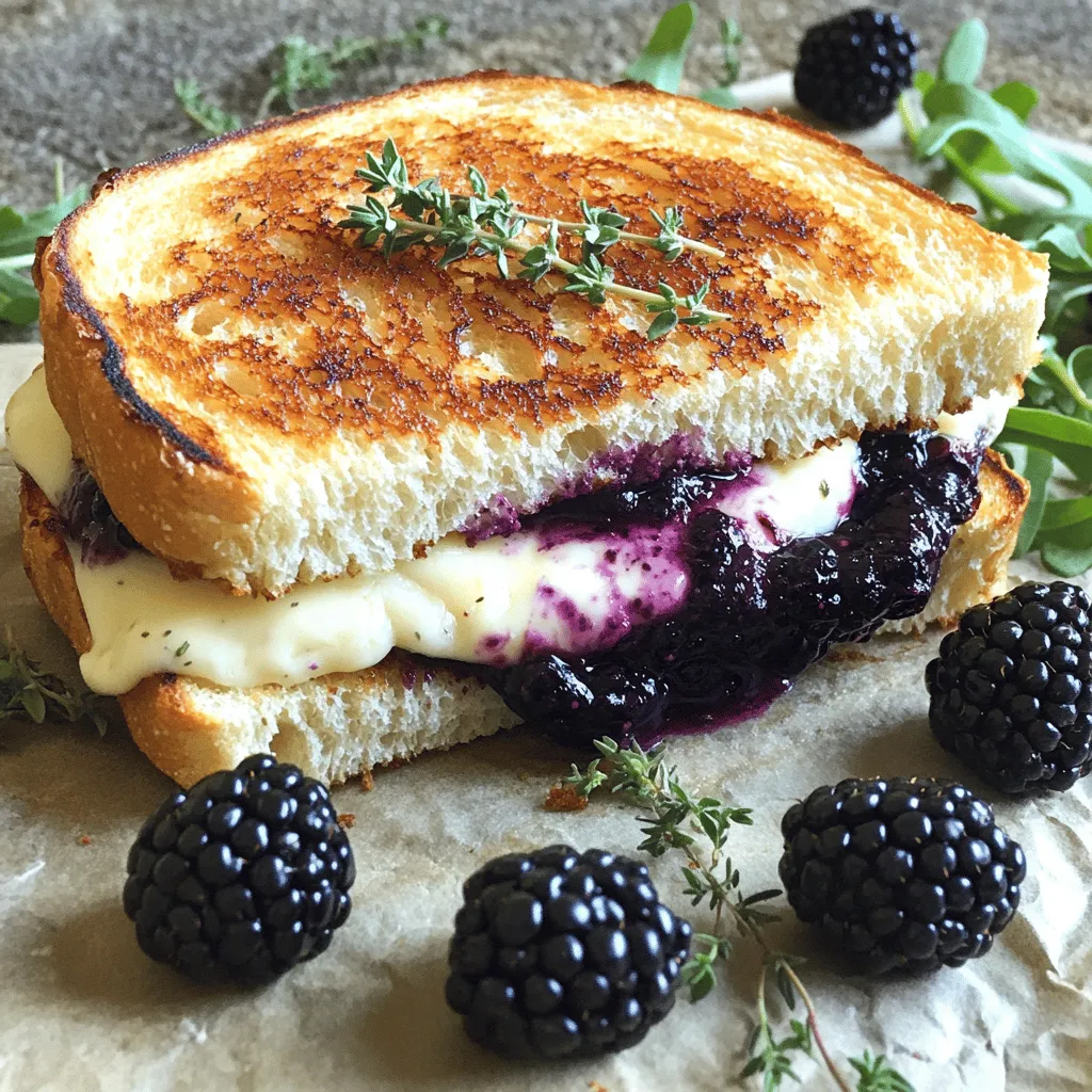 Blackberry &#038; Goat Cheese Grilled Cheese Delight