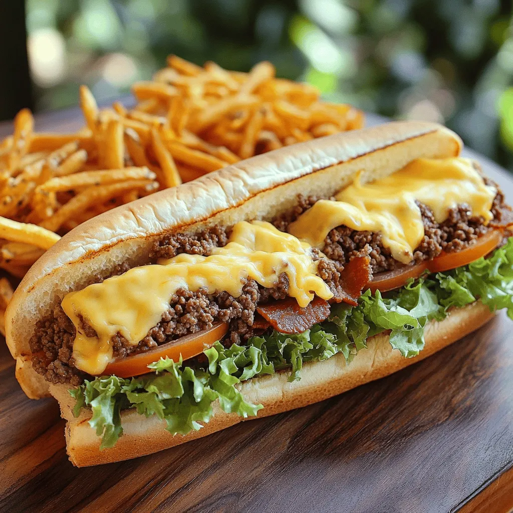 Chopped Cheese &#038; Beef Bacon Sandwich Flavor Explosion