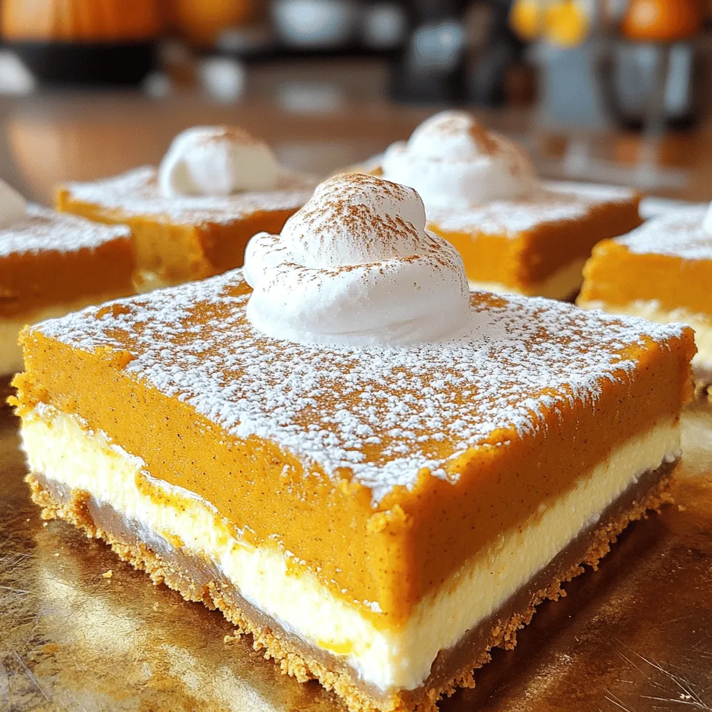 Pumpkin Cheesecake Bars Delightful Fall Dessert Recipe