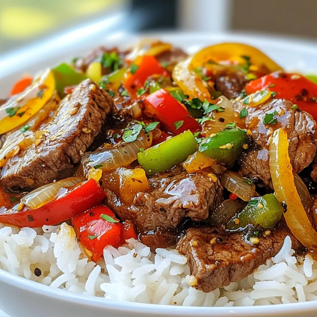Chinese Pepper Steak with Onions Flavorful Recipe
