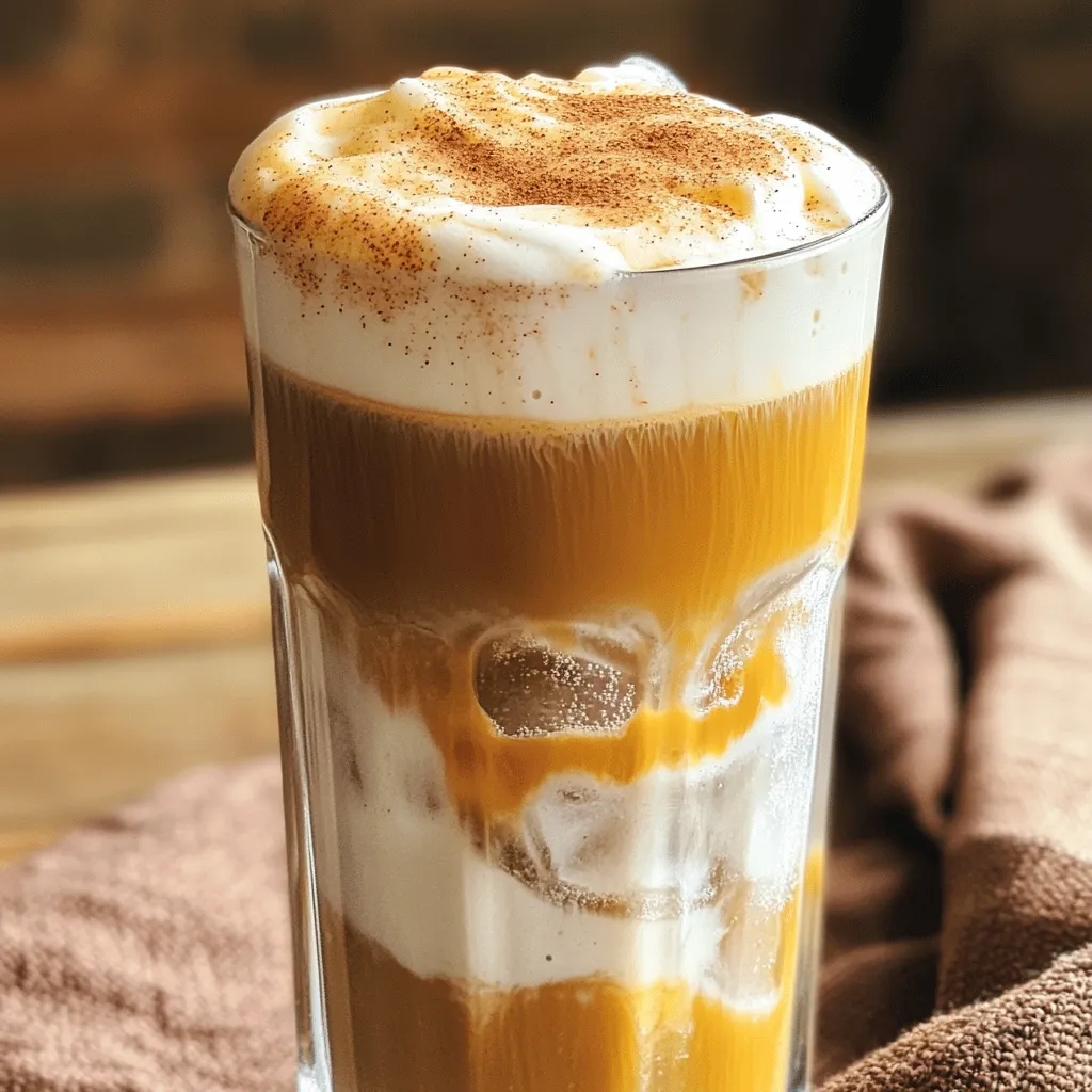 Spiced Pumpkin Cold Foam Latte Festive Flavor Delight
