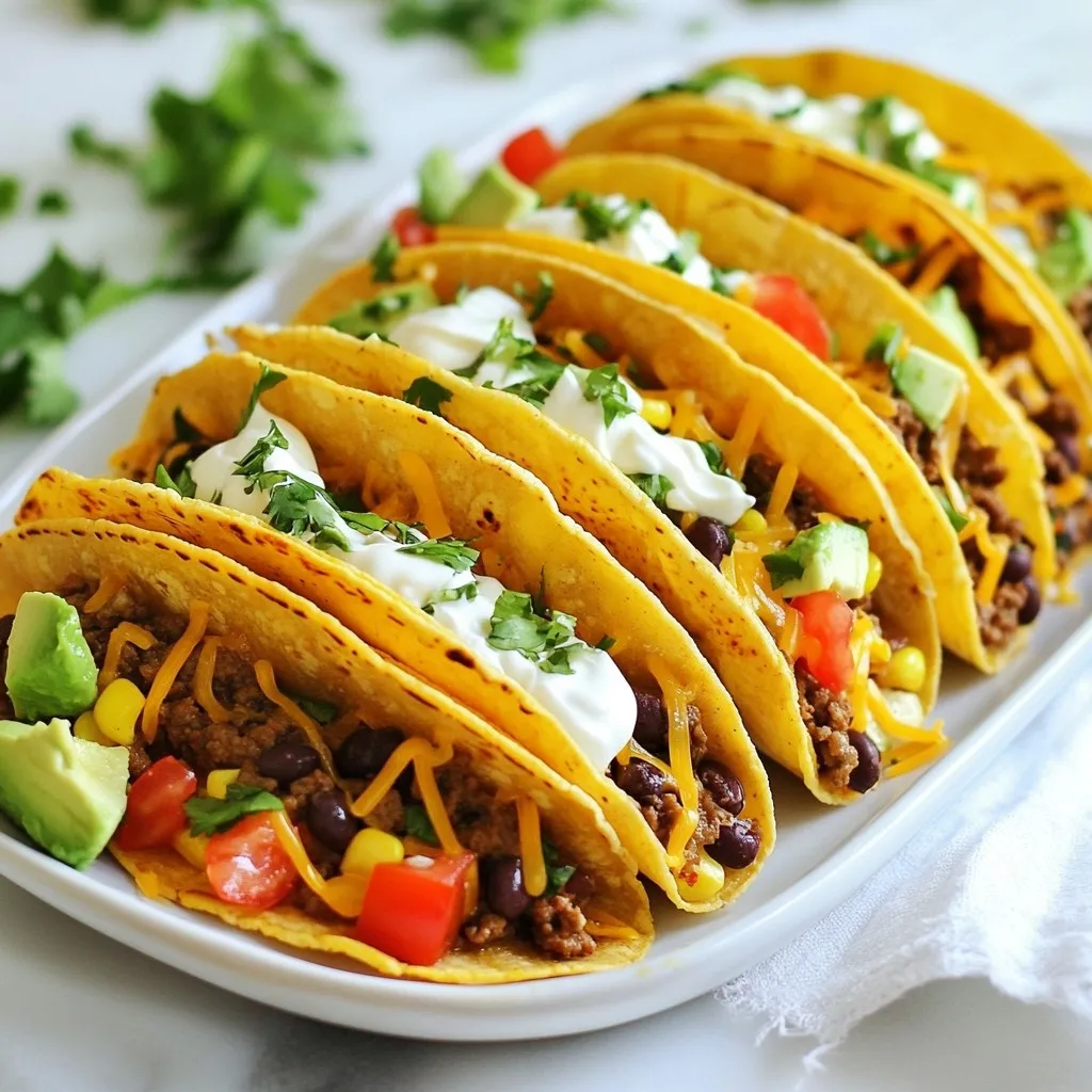 Cheesy Oven Baked Tacos Irresistible Flavor Delight