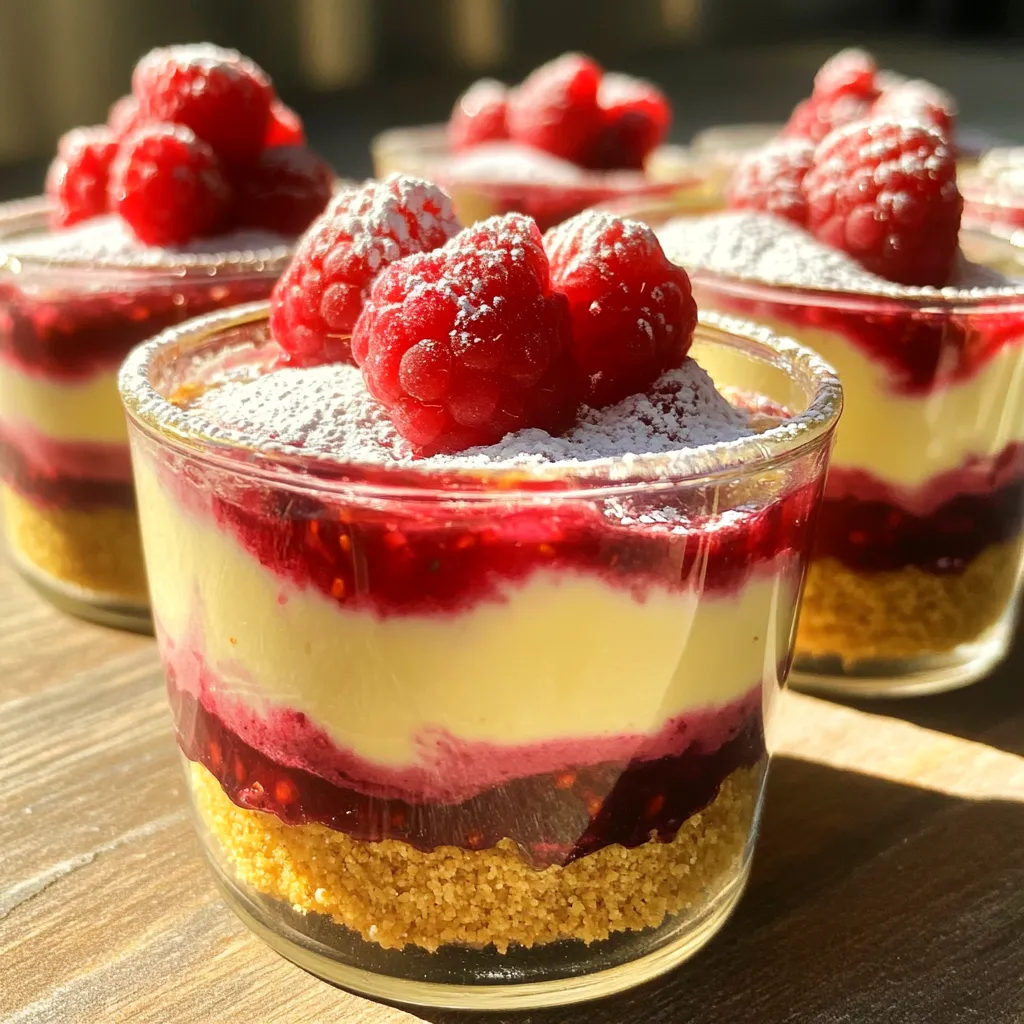 No-Bake Raspberry Cheesecake Cups Easy and Tasty Treat