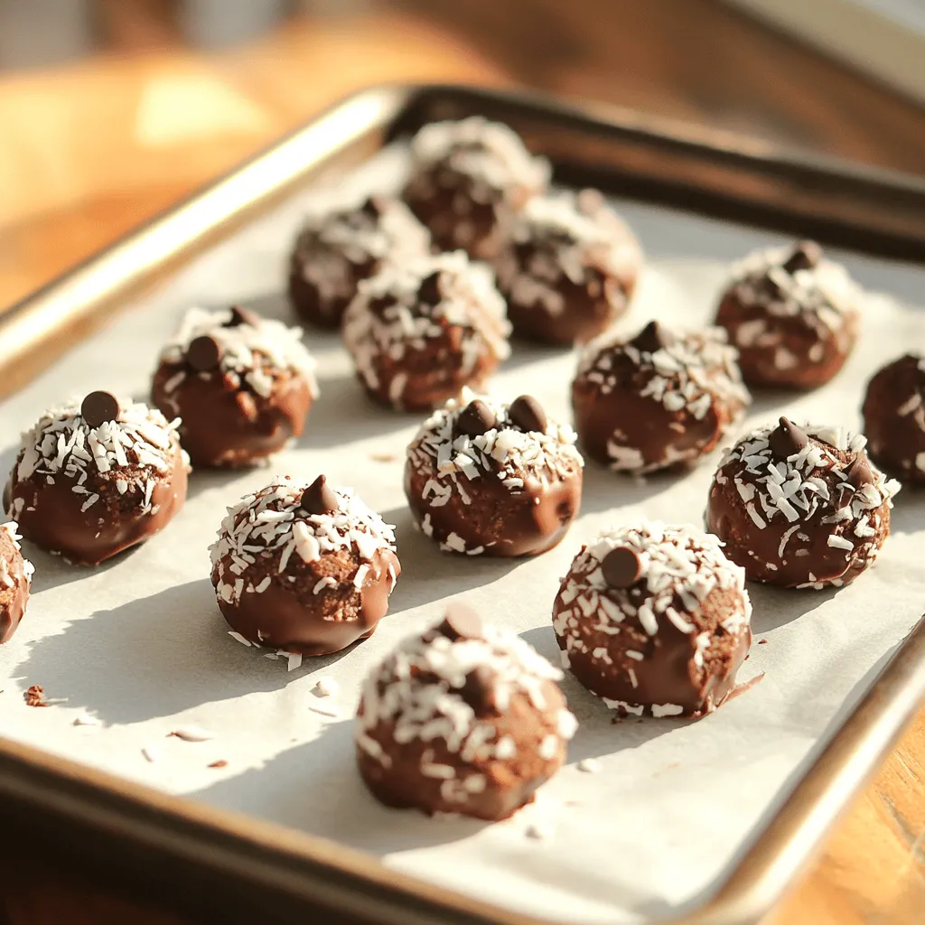 No Bake Chocolate Coconut Energy Bites Delight