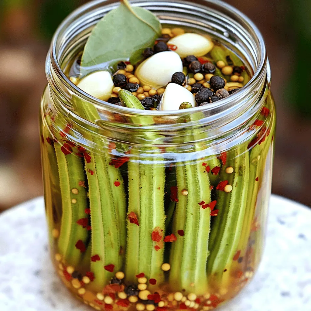 Refrigerator Pickled Okra Tasty and Easy Recipe