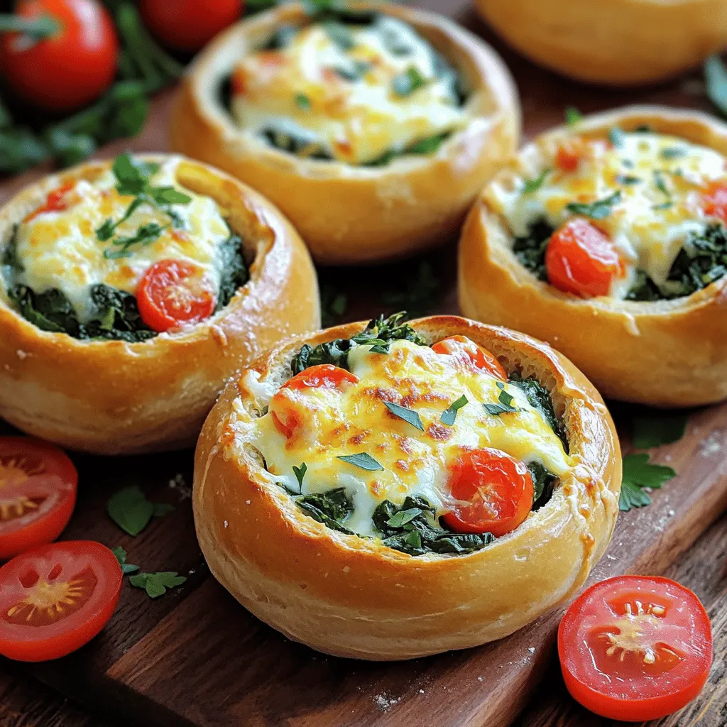A breakfast bread bowl is a fun way to serve breakfast. It combines soft bread with tasty fillings. You can use round sourdough rolls for this dish.