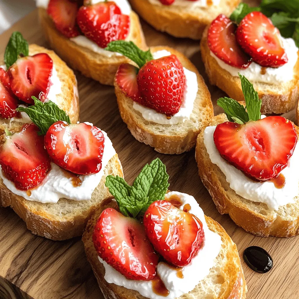 Easy Strawberry Crostini Delicious and Simple Delight
