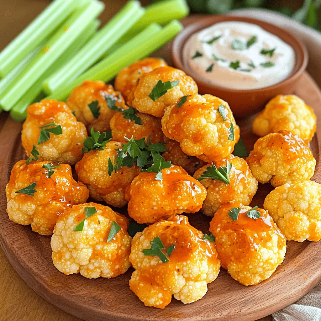 Buffalo Cauliflower Bites Crispy and Flavorful Snack