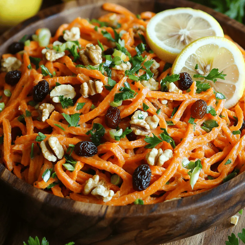 French Carrot Salad with Lemon Dijon Dressing Delight