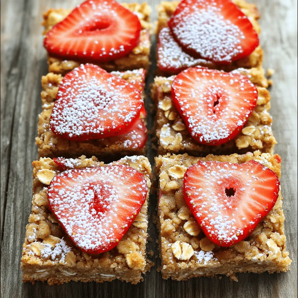 - 2 cups rolled oats - 1 cup whole wheat flour - 1/2 cup brown sugar - 1/2 cup unsalted butter - 1 1/2 cups fresh strawberries