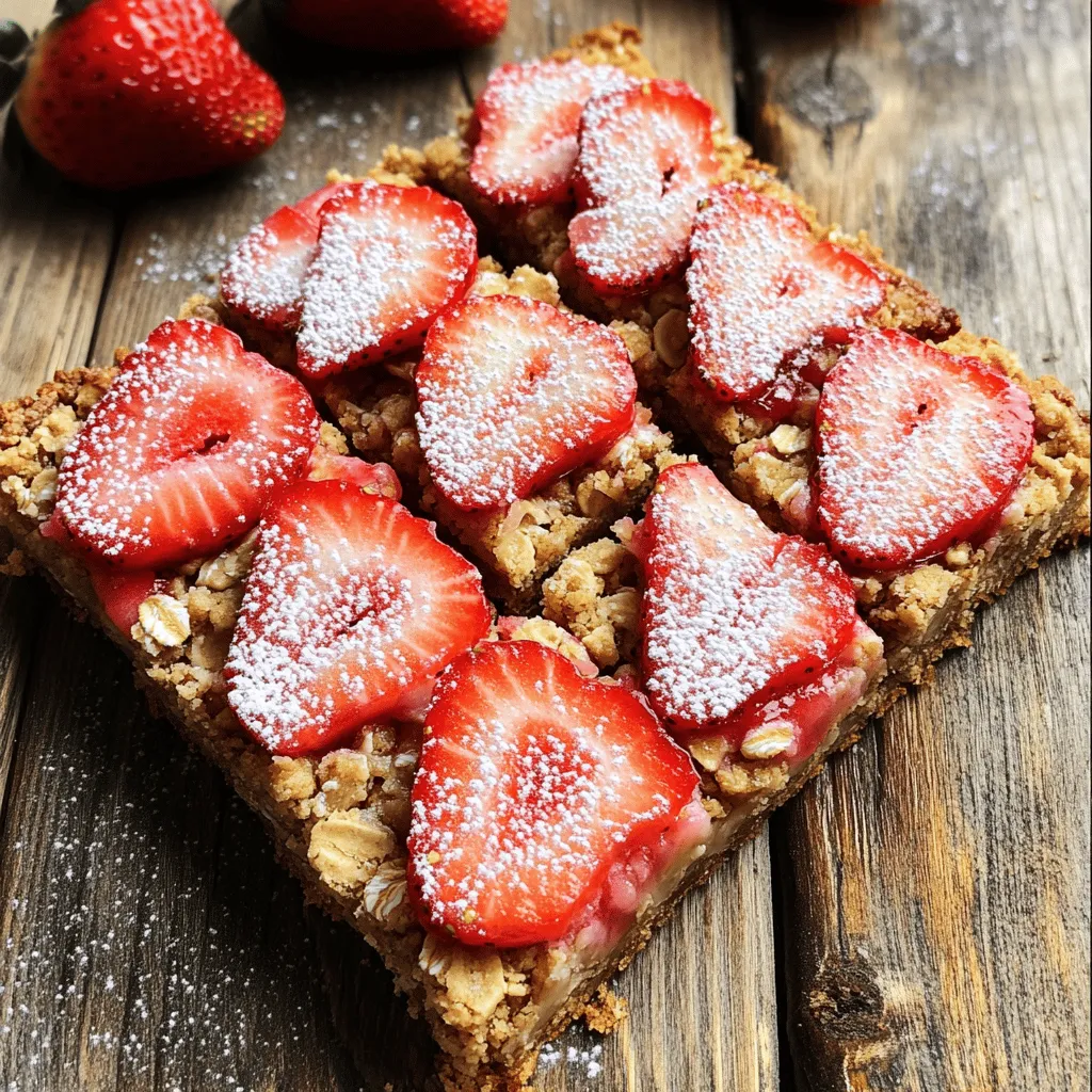 Strawberry Oatmeal Bars Delicious and Nutritious Treat