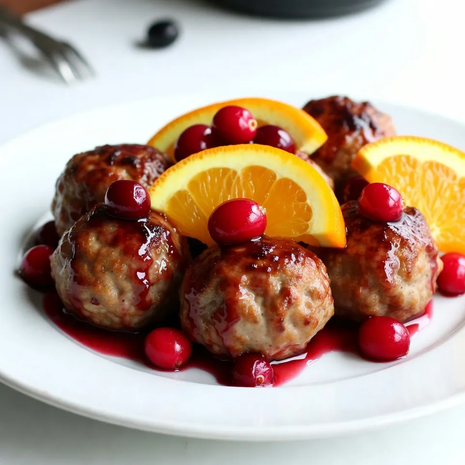 Cranberry Orange Meatballs Flavorful Holiday Dish