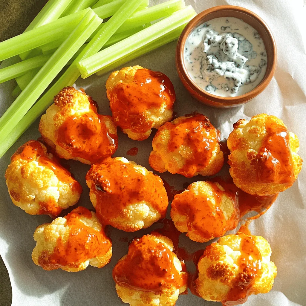 Buffalo Cauliflower Bites Flavorful Party Snack Idea