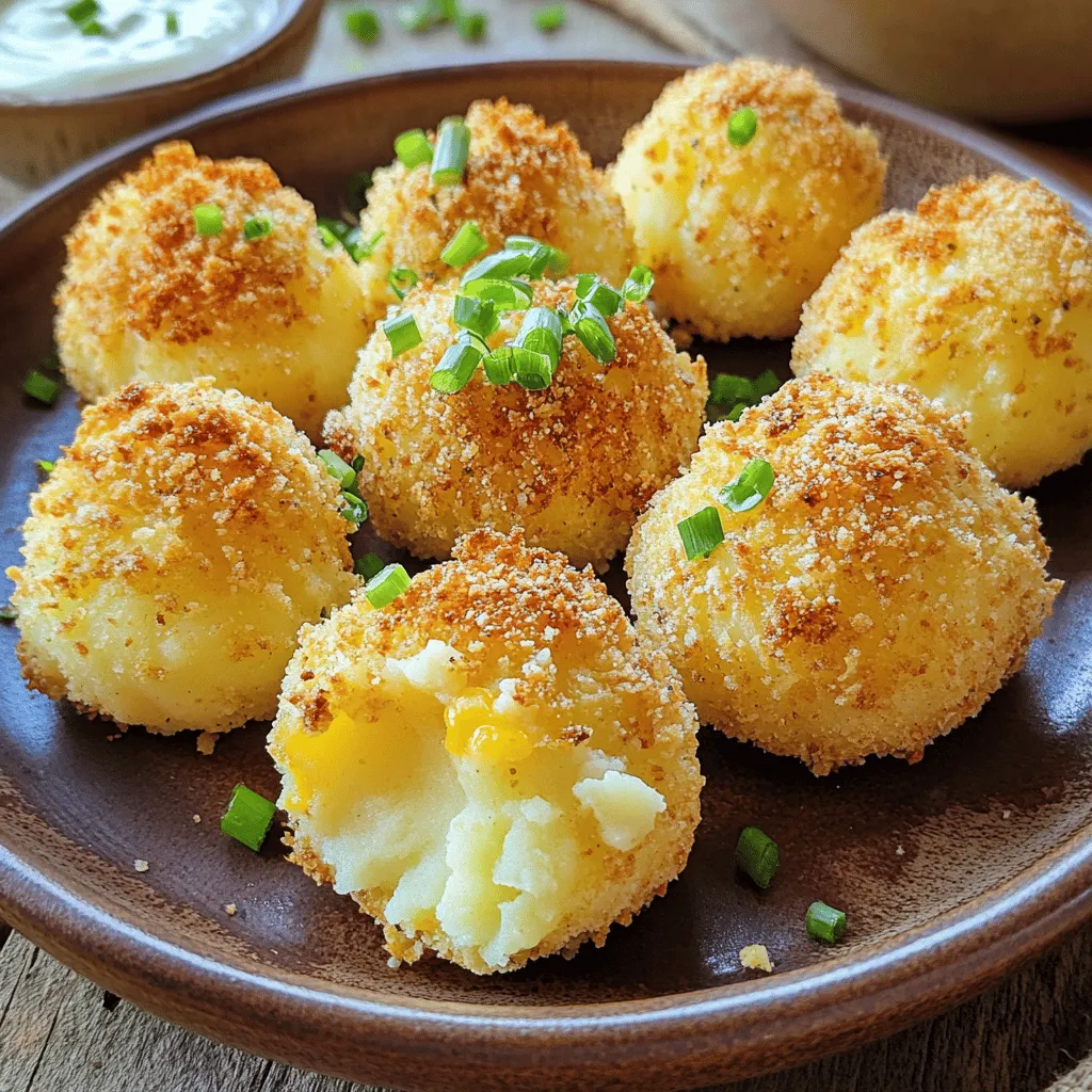 Irresistible Mashed Potato Cheese Puffs Quick Appetizer