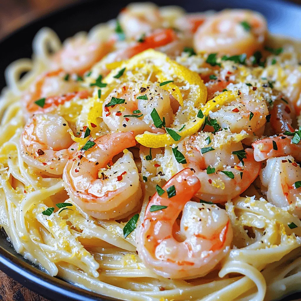 Lemon Garlic Shrimp Linguine Fresh and Flavorful Dish