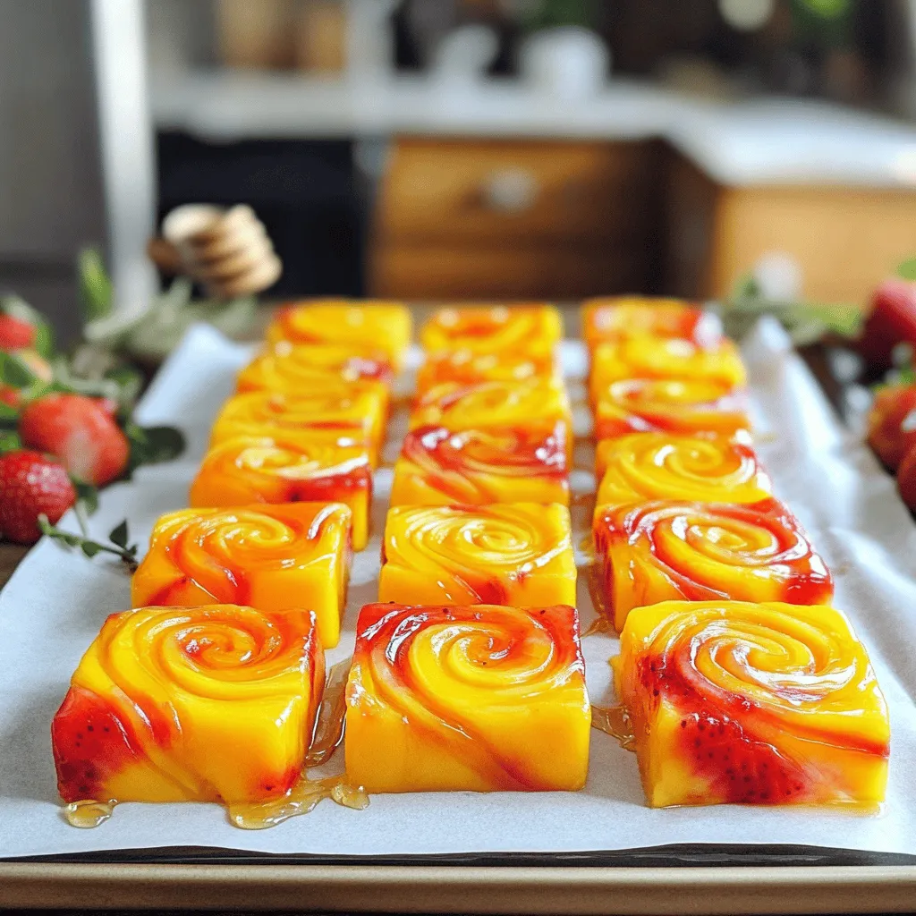 Tie-Dye Mango Strawberry Fruit Leathers Delight