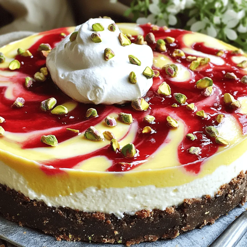 Lemon-Lime Cherry Pistachio Cheesecake Delight