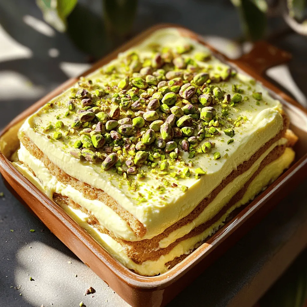 Pistachio Tiramisu Delightful Layered Dessert Recipe