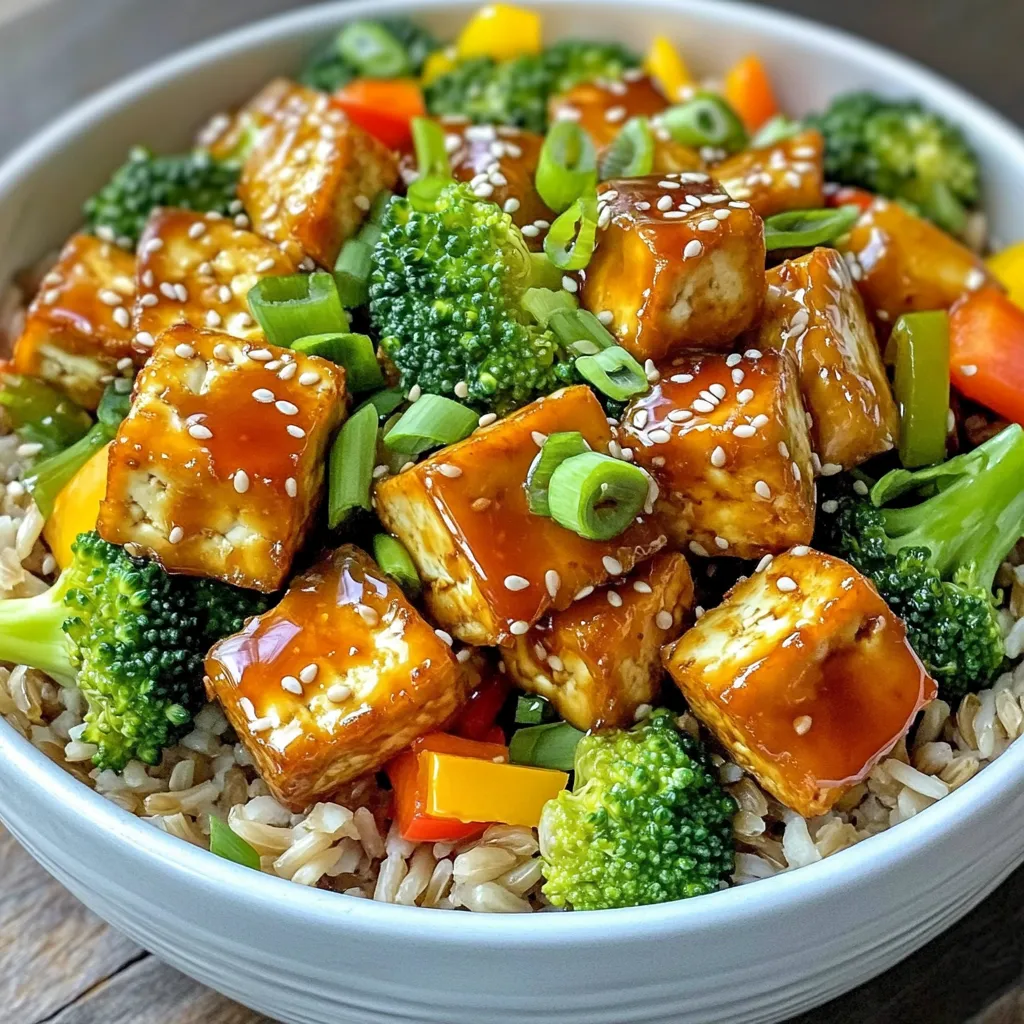 Air Fryer Crispy Teriyaki Tofu Bowls Flavor Boost Recipe