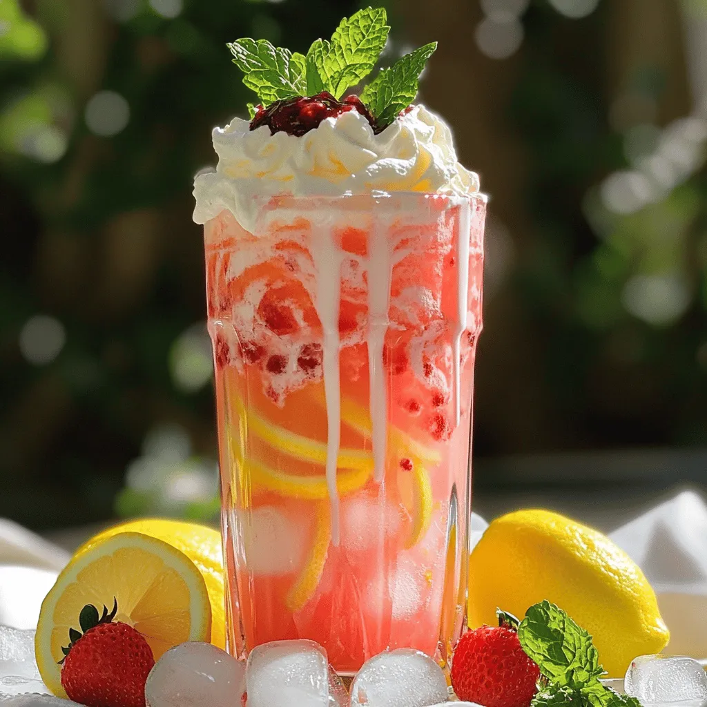 Whipped pink lemonade is a fun and vibrant drink. It combines sweet and tangy flavors, creating a delightful treat. The key ingredients for whipped pink lemonade are simple and fresh.