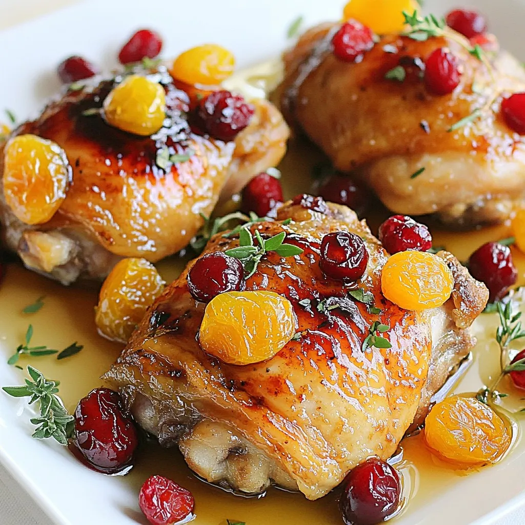 Sweet and Savory Cranberry Apricot Chicken Delight