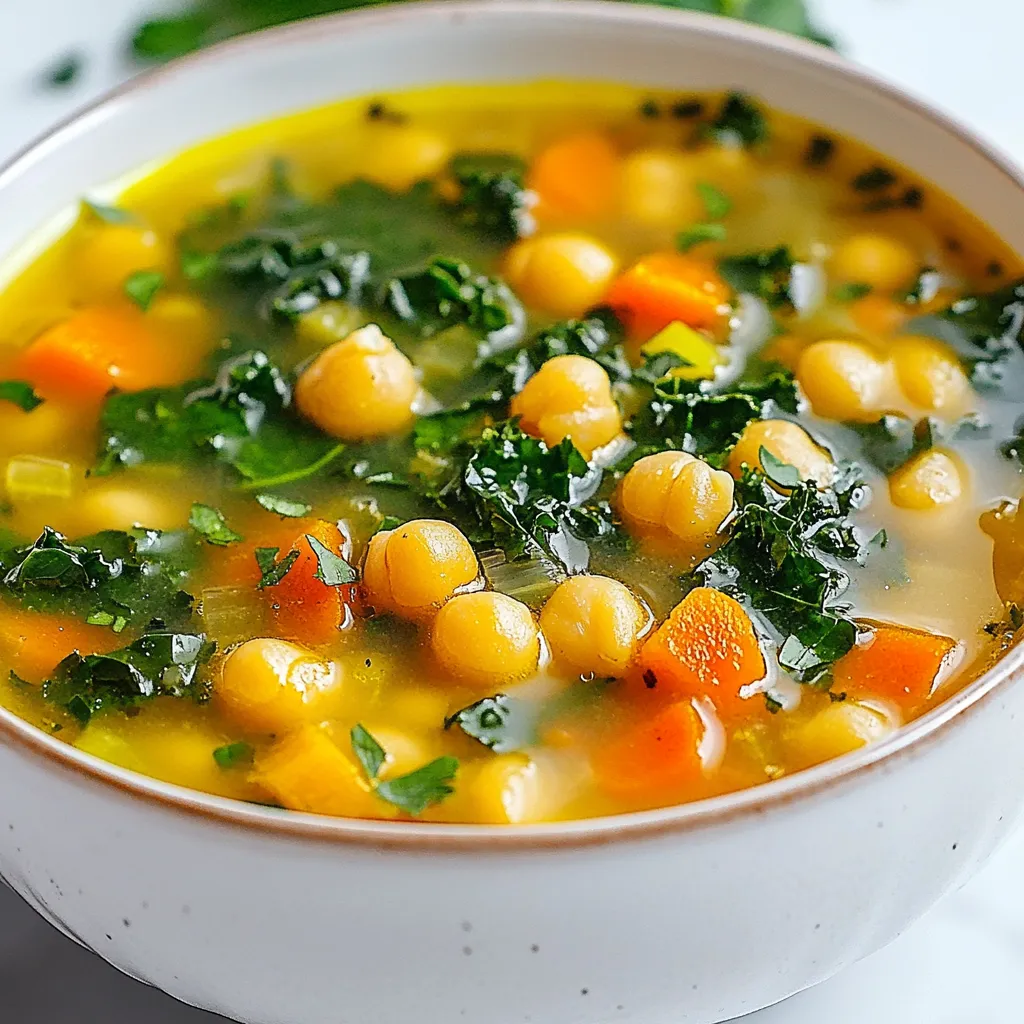Vegan Garlic Chickpea Soup Simple and Nourishing Delight