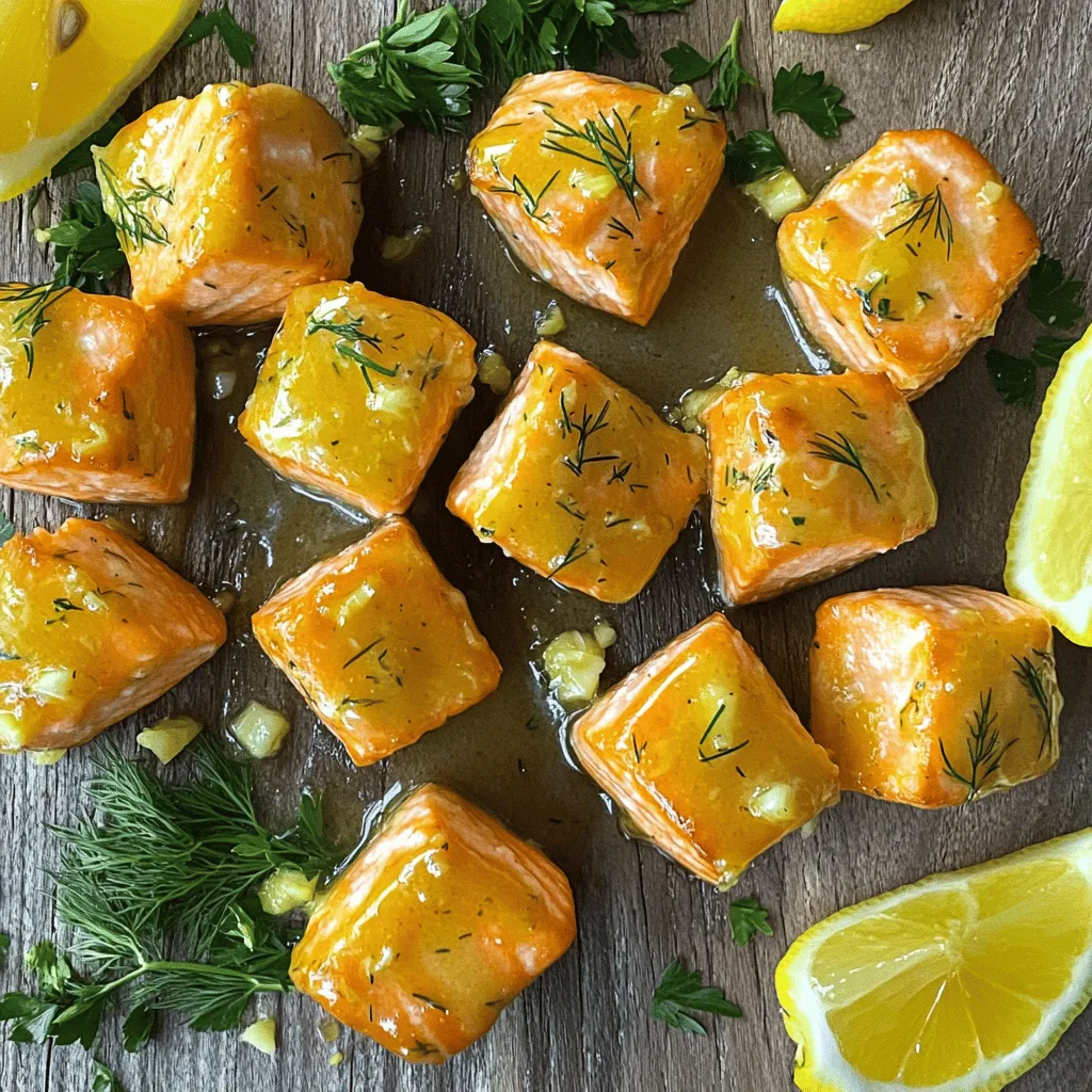 Savory Lemon Butter Salmon Bites Recipe