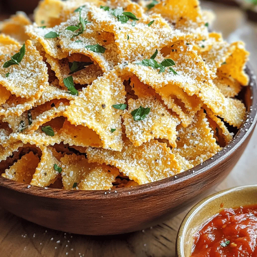 Air Fryer Pasta Chips Crunchy and Healthy Snack Idea