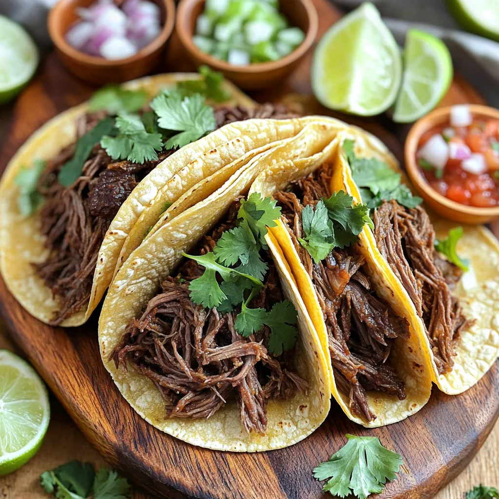 Slow Cooker Barbacoa Beef Tacos Flavorful Delight