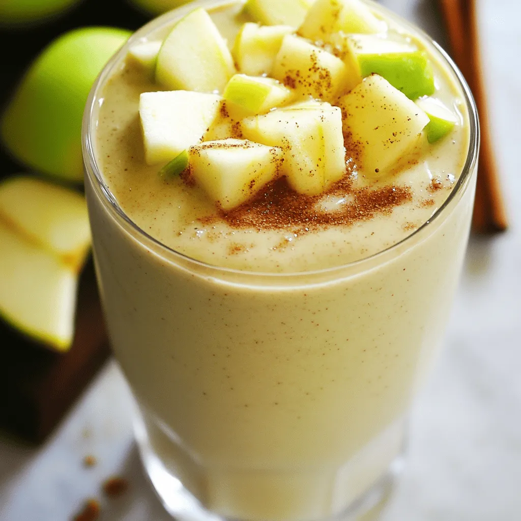 Apple Cinnamon Protein Smoothie Energizing and Delicious