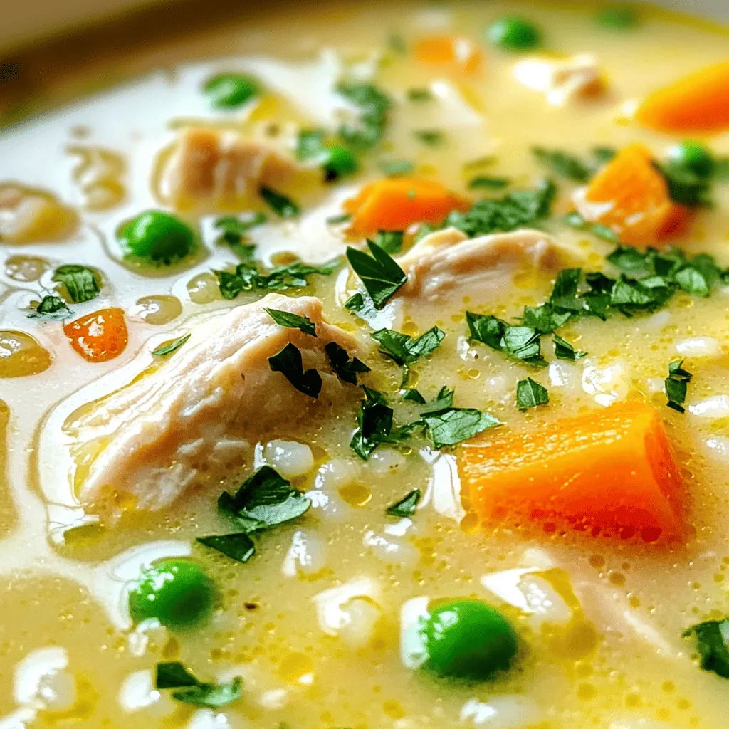 Creamy Chicken and Rice Soup Hearty and Simple Meal