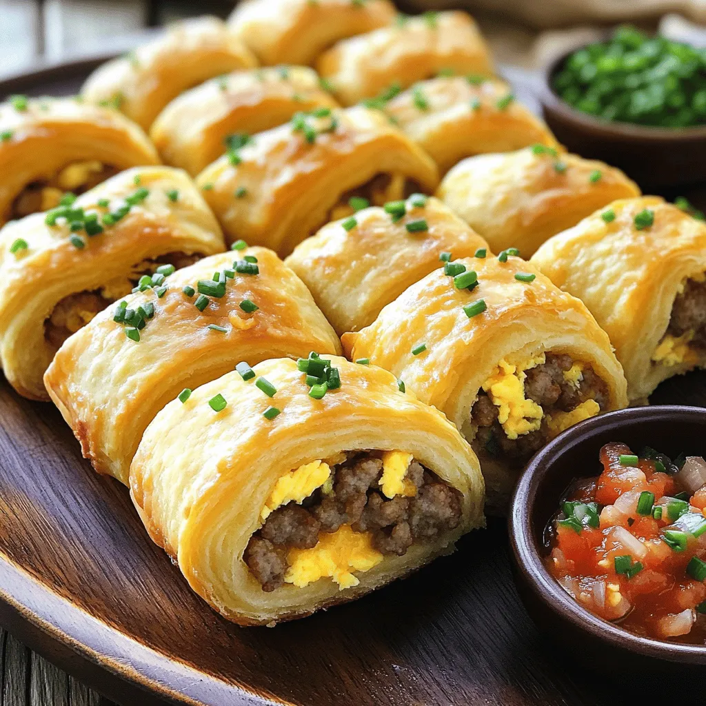 Delicious Sausage Egg and Cheese Breakfast Rolls: A Perfect Morning Treat