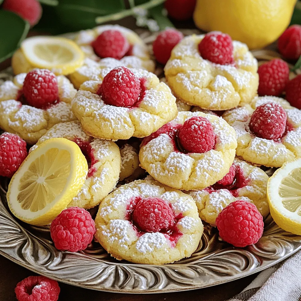 To make the best lemon raspberry cookies, you need just a few key ingredients. The base starts with all-purpose flour, baking powder, baking soda, and salt. These ingredients create the perfect structure for your cookies. You will also need unsalted butter and granulated sugar. These two ingredients make the cookies rich and sweet.