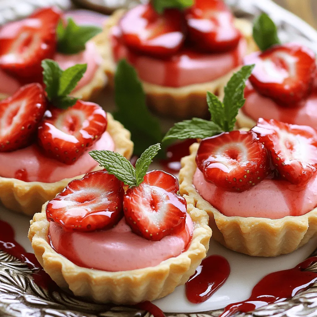 To create delicious strawberry mousse tartlets, you