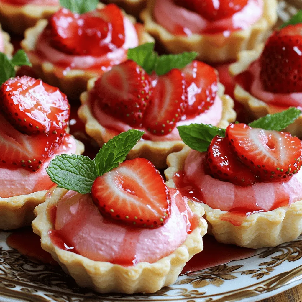 Strawberry Mousse Tartlets Delightful Dessert Treat