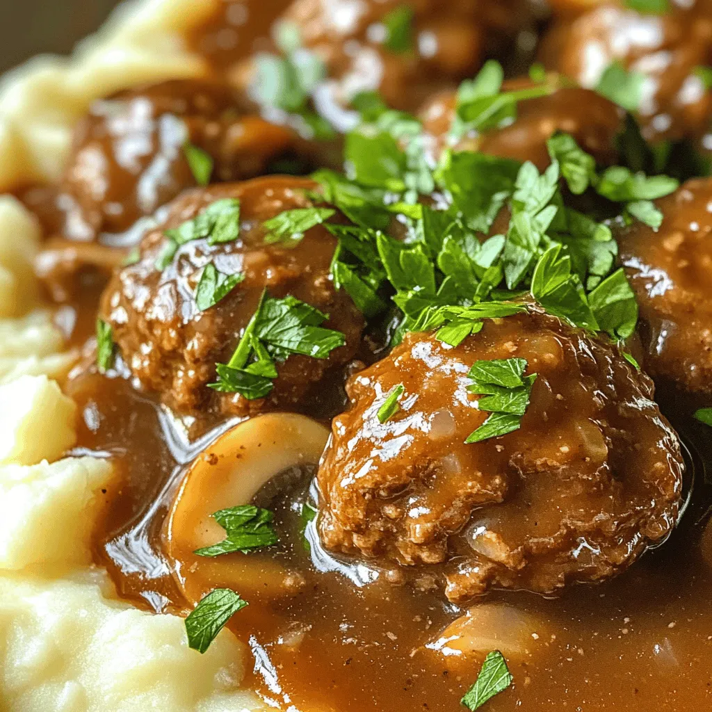 Slow Cooker Salisbury Steak Meatballs Recipe Delight