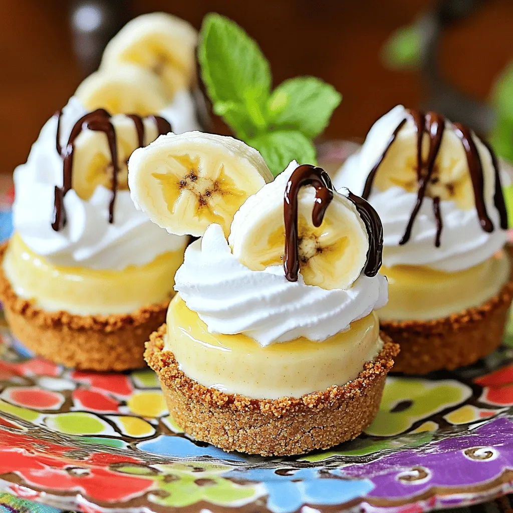 Easy No-Bake Mini Banana Cream Pies Tasty Dessert Recipe