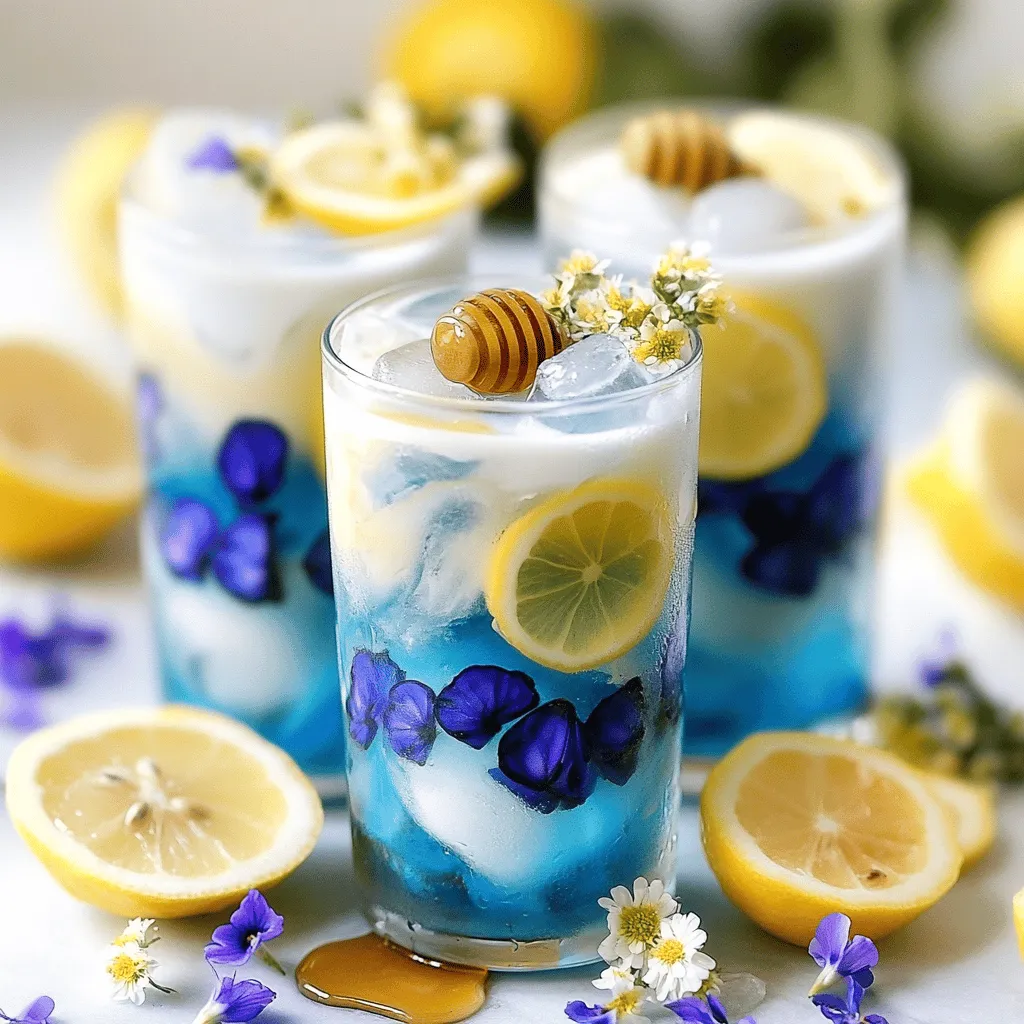 Create Beautiful Iced Butterfly Pea Flower Tea Latte Recipe
