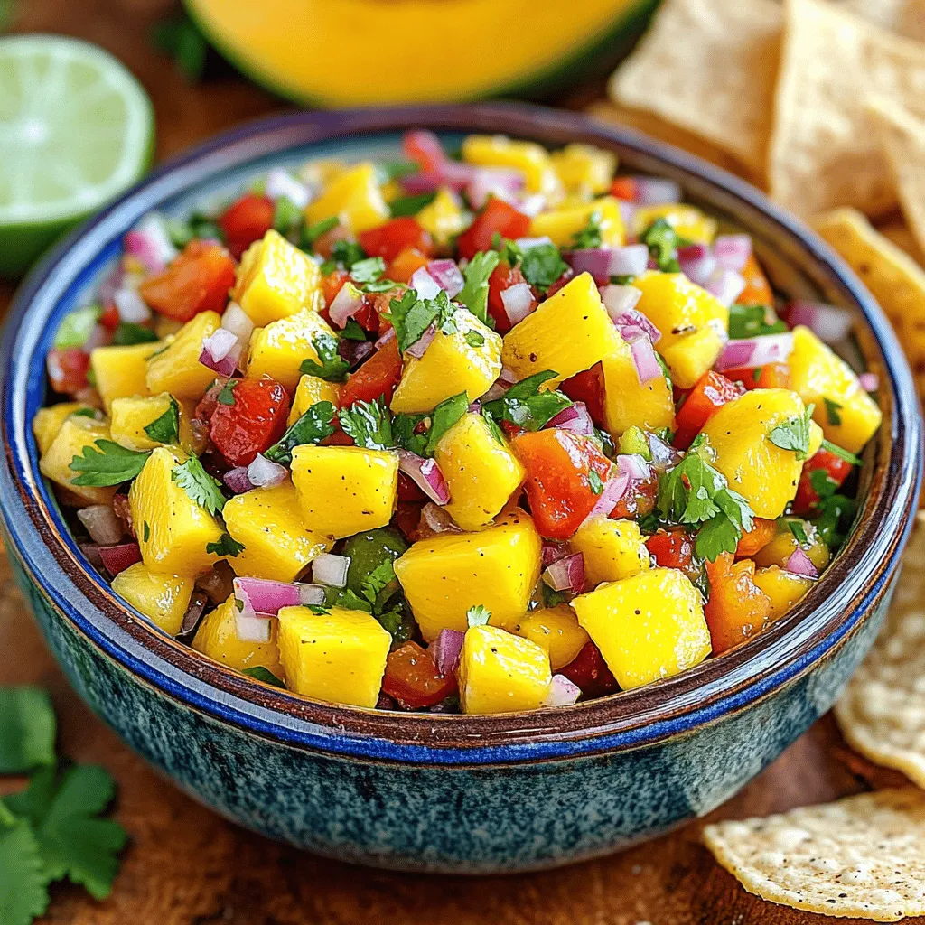 Mango Salsa Fresh Ingredients for a Tasty Dish