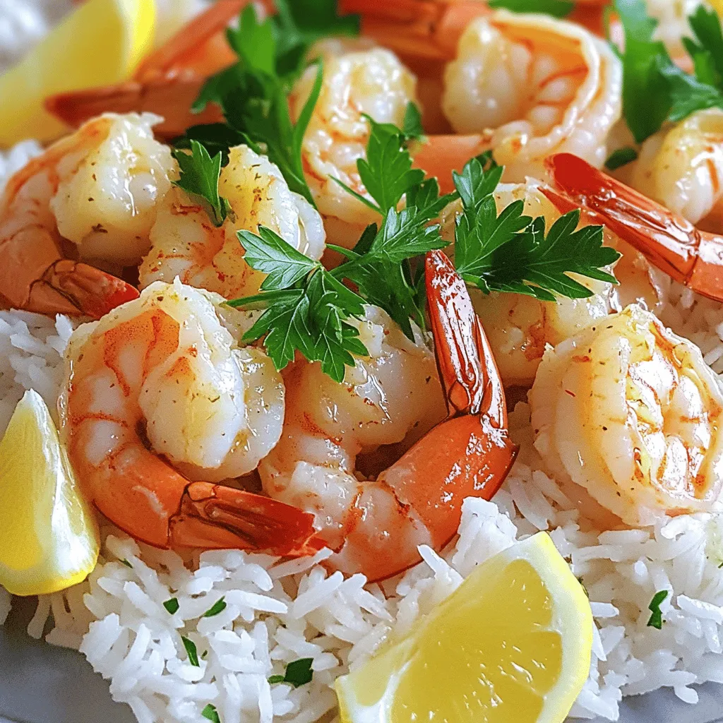 Garlic Butter Shrimp and Rice Flavorful Dinner Delight