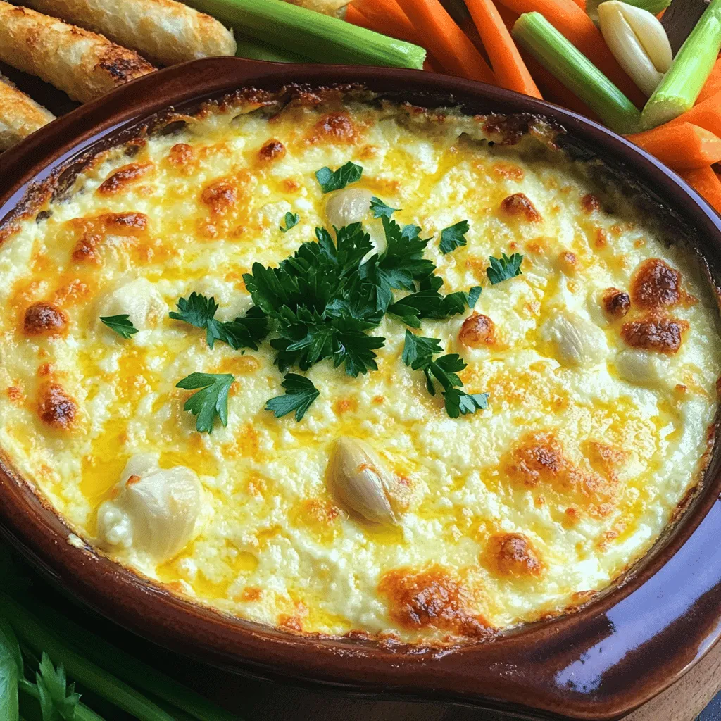 Cheesy Roasted Garlic Dip: A Creamy Delight for Every Gathering